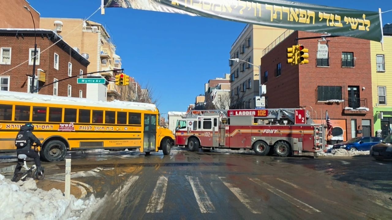Chaos in New York ❄️ Brooklyn Snow Driving Tour 4K | Icy Roads & Traffic Madness