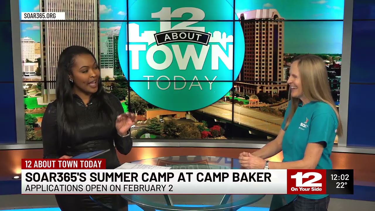 Tina Carter visits NBC 12 About Town to chat about SOAR365's Summer Camp at Camp Baker