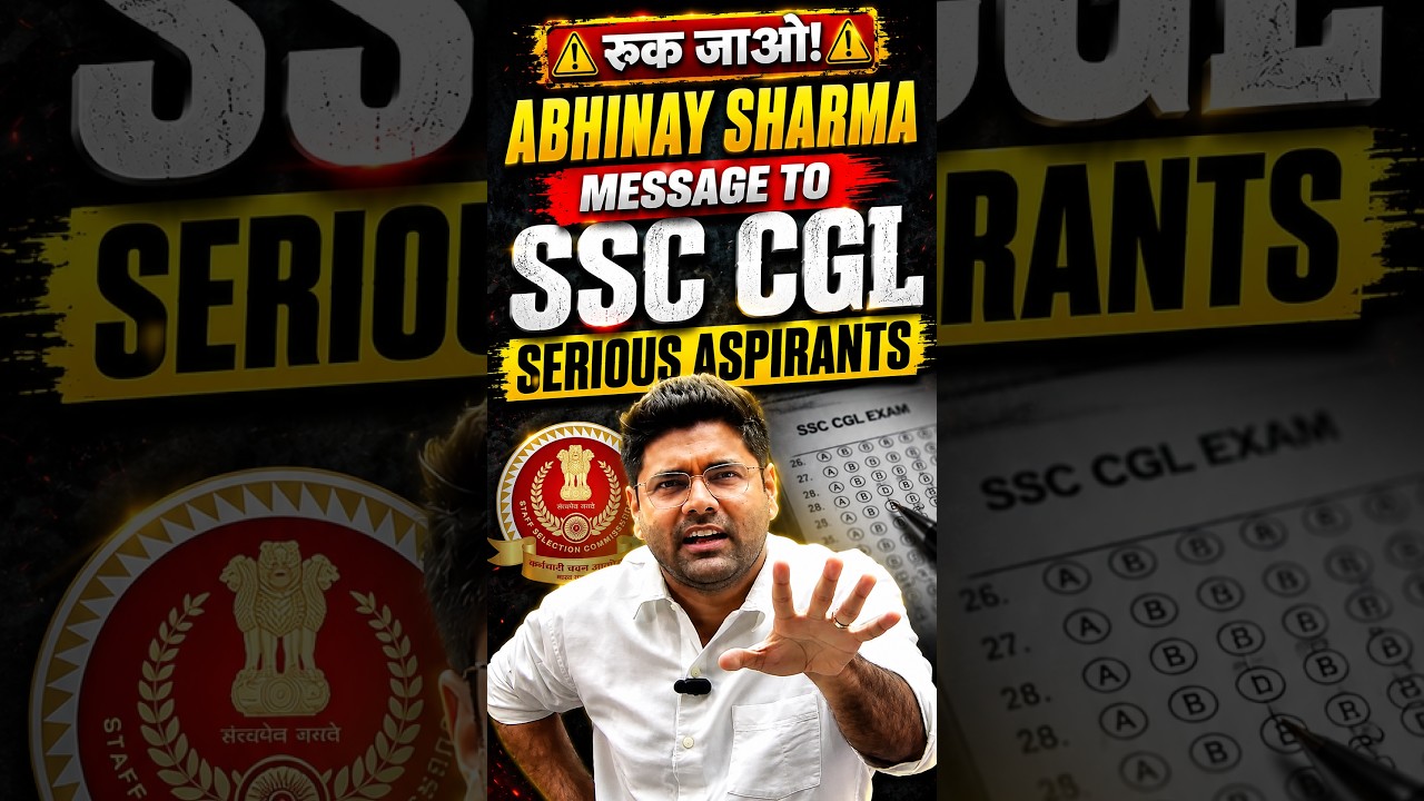 Abhinay Sir on SSC CGL 2026 Exam Dates 🎯 #abhinaymaths #ssccgl #cgl2026