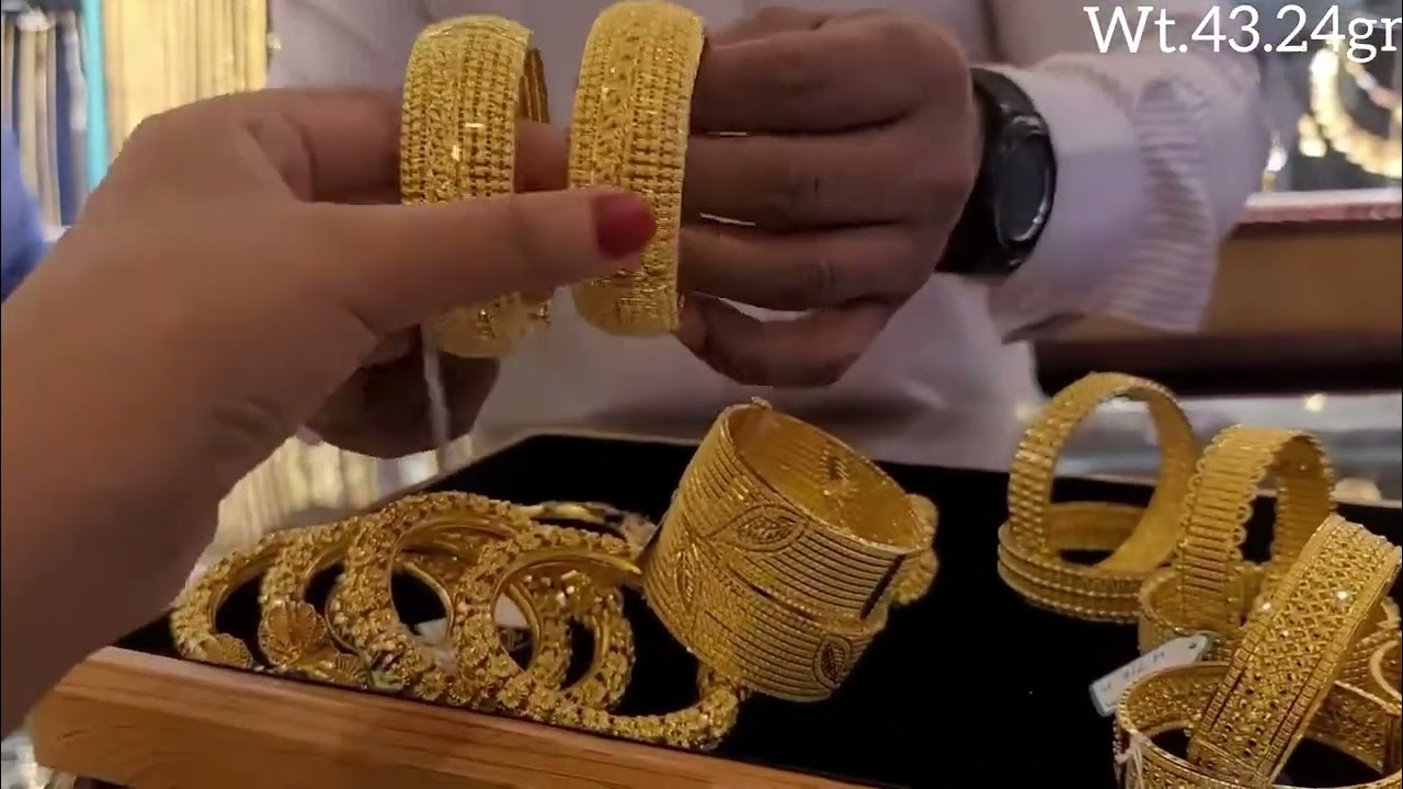 Latest Trending 22ct Gold Bangle lightweight jewelry New Designs #youtube #viral #skdesigned
