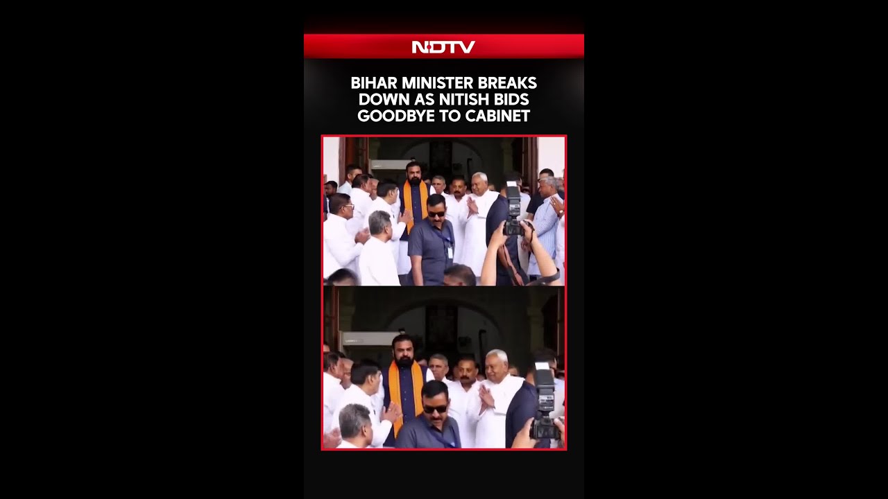 Bihar Minister Ashok Chaudhary Breaks Down As Nitish Bids Goodbye To Cabinet