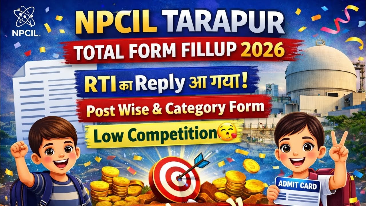 NPCIL TARAPUR TOTAL FORM FILLUP 2026 || NPCIL TARAPUR TOTAL FORM SUBMITTED 2026 | NPCIL Tarapur Exam