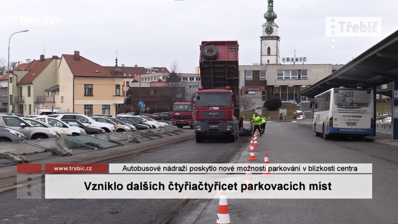 Rozšířením parkoviště přibylo čtyřiačtyřicet parkovacích míst