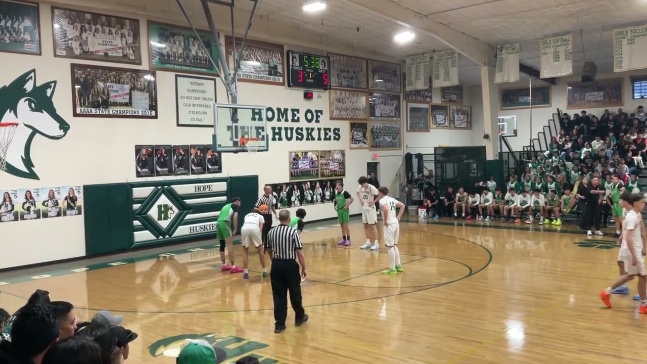 1st State game (won 84-75) vs Pojoaque 