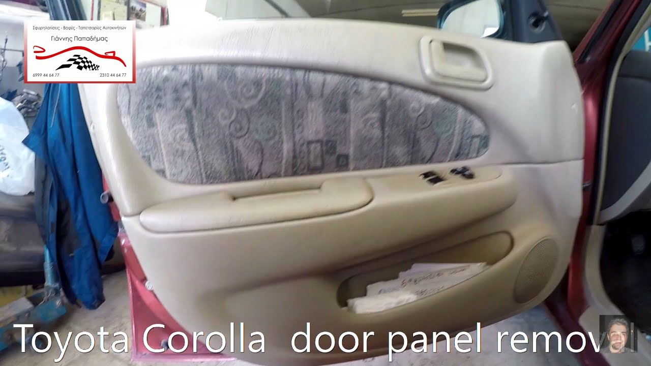 Toyota Corolla 1995-2002  door panel removal