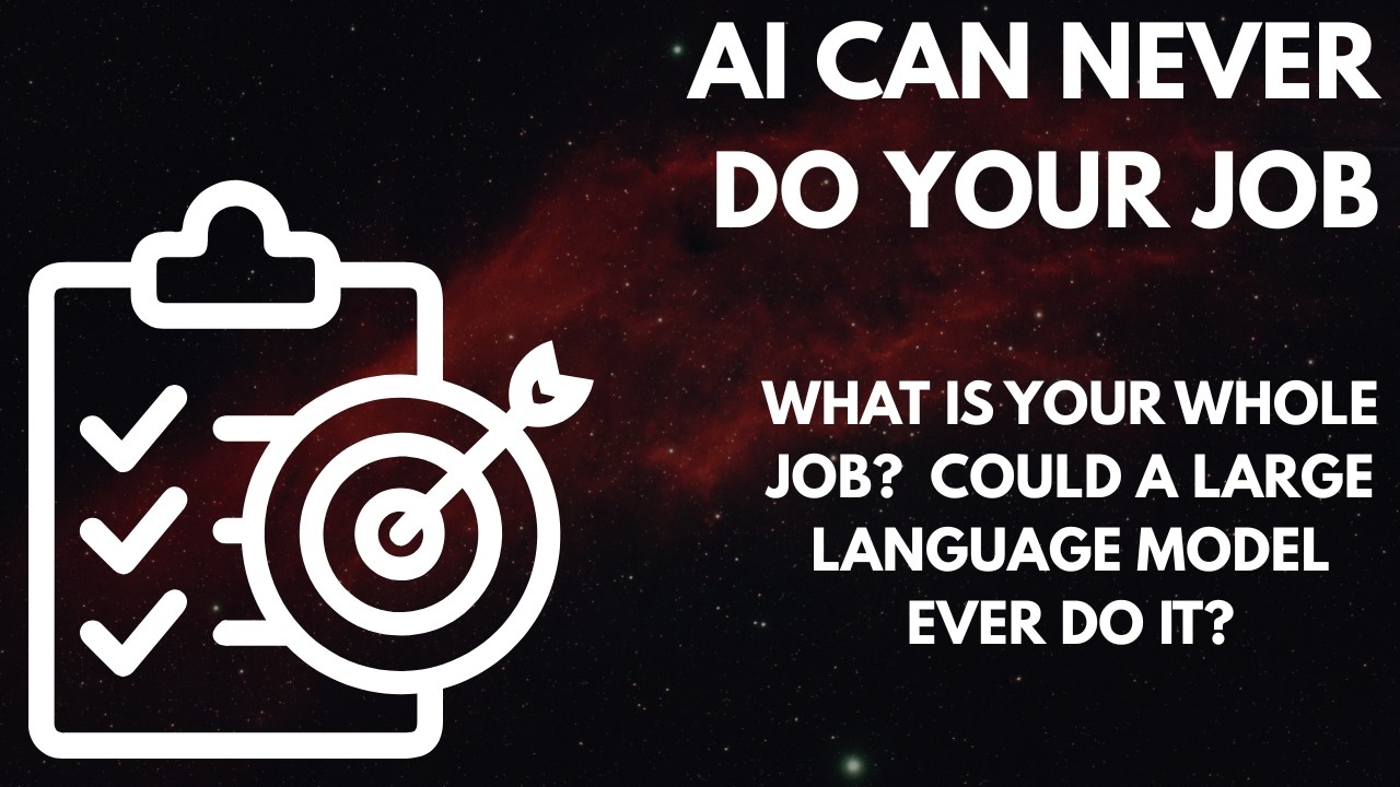 AI can never do your job