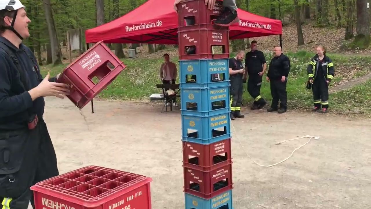 FiF vor Ort: Bierkastenklettern in Forchheim