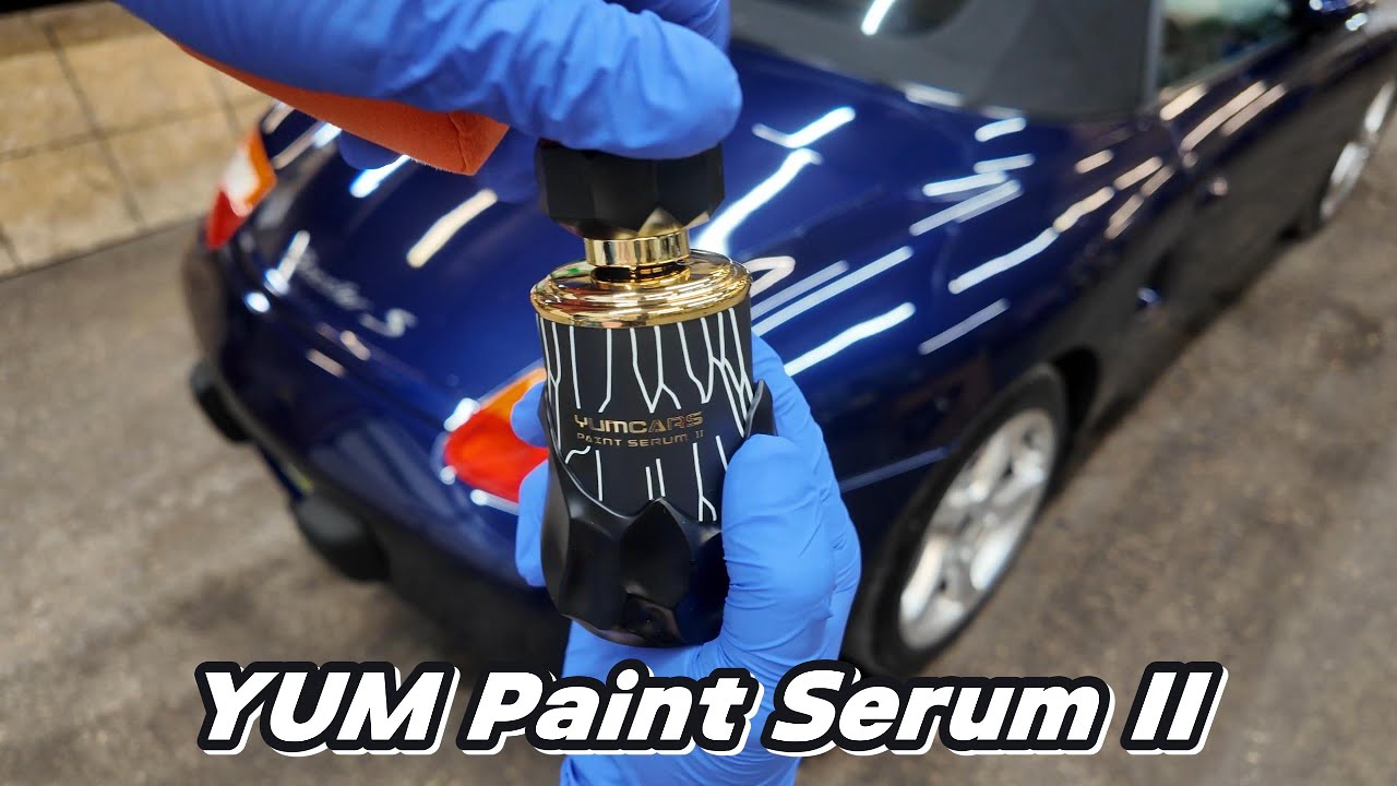 Сравнение керамического покрытия YUM Paint Serum II на Boxster S для 4-стороннего использования
