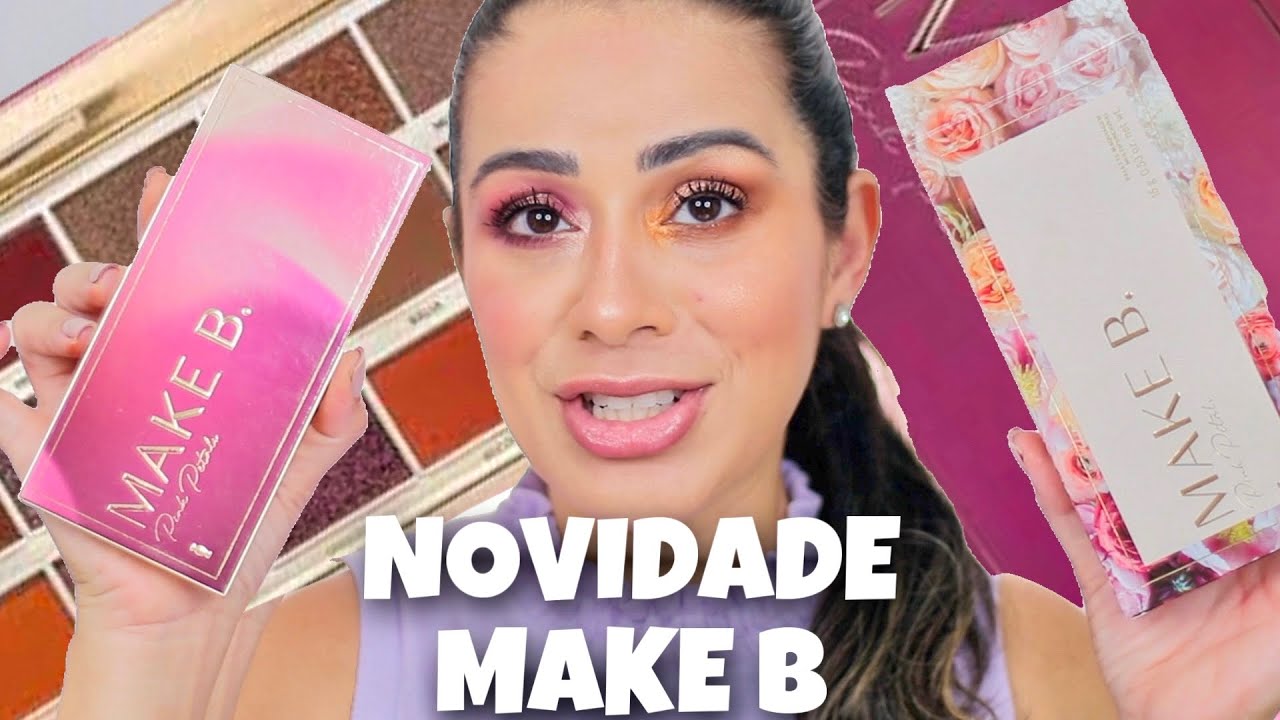 TESTEI Paleta PINK PETALS MAKE B | Novidade O Boticário