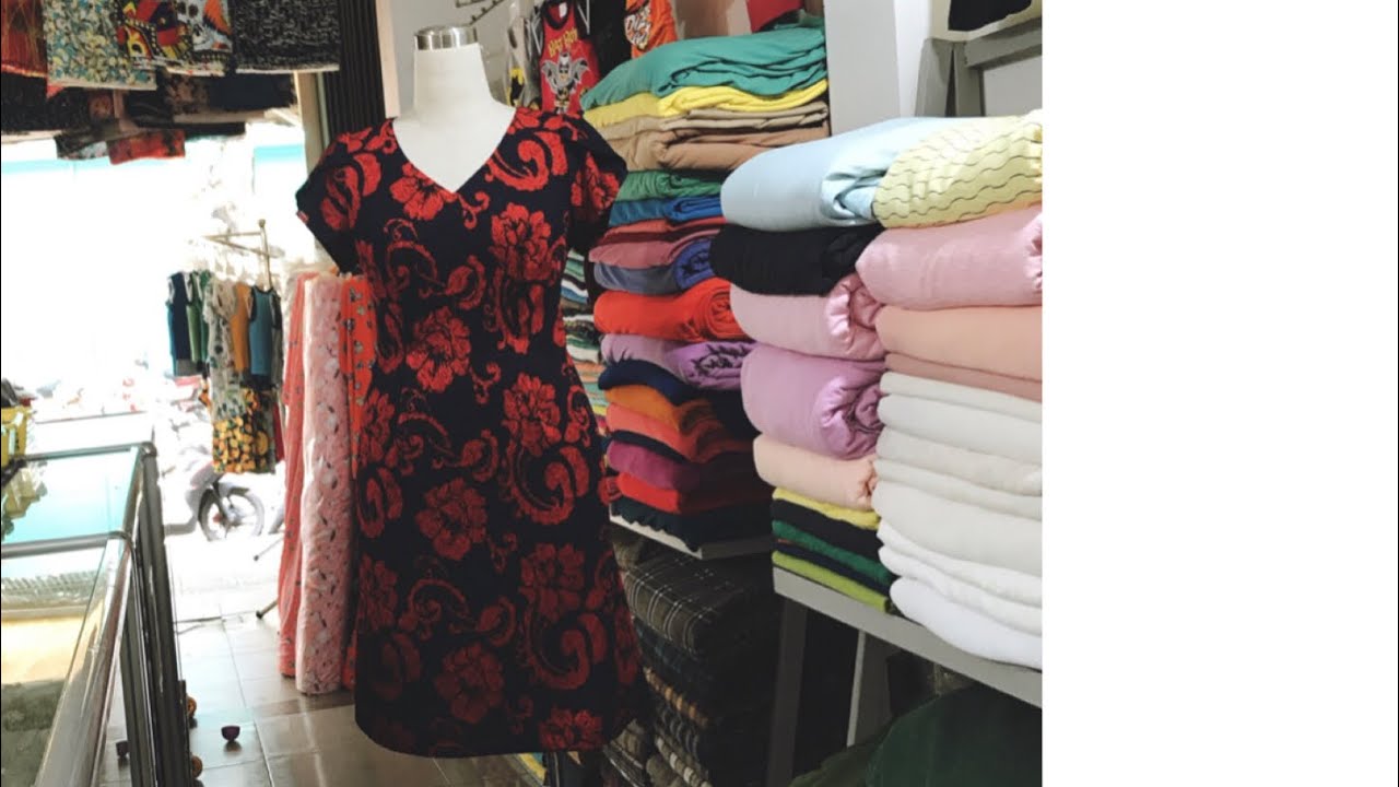 Cắt đầm suông trung niên tay cánh hồng 💋💋💋