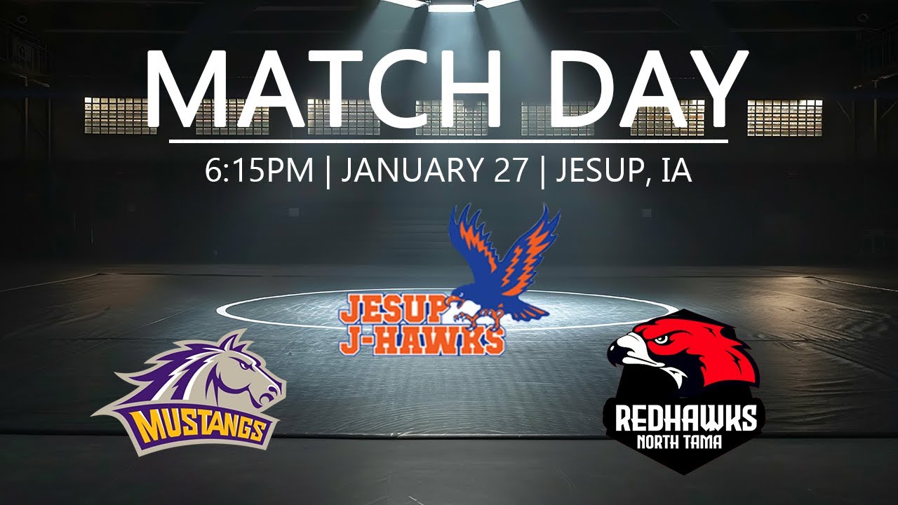 Jesup J-Hawks Wrestling vs. East Marshall/North Tama - 1/27/26