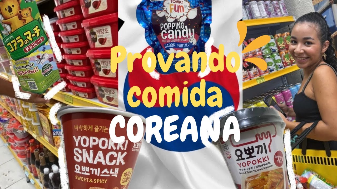 PROVANDO COMIDA COREANA | REAÇÕES REAIS ( E UM LEVE CHOQUE CULTURAL)