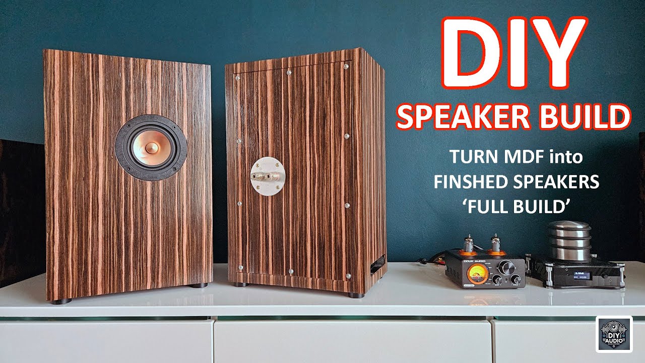 From MDF to Masterpiece: Building Stunning Ebony Veneer Speakers (Markaudio CHR-70)