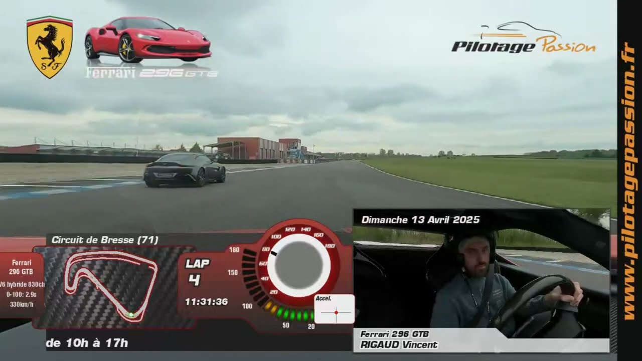 Ferrari 296 GTB | Circuit de Bresse boucle vitesse | Stage de pilotage
