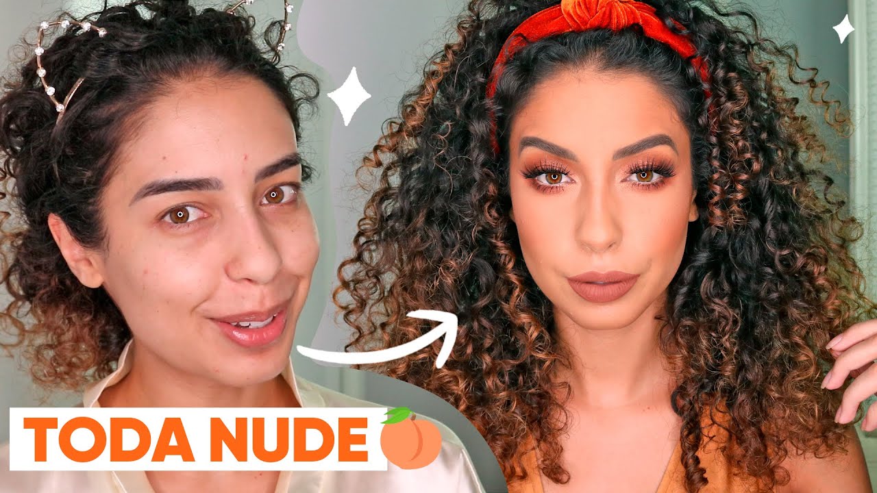 MAKE NUDE + PENTEADO FÁCIL PRO DIA A DIA  | ARRUME-SE COMIGO - JULIANA LOUISE