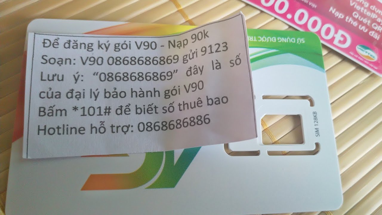 Sim Viettel v90 miễn ph&iacute; 20ph&uacute;t tr&ecirc;n 1 cuộc tặng 2GB tr&ecirc;n ng&agrave;y