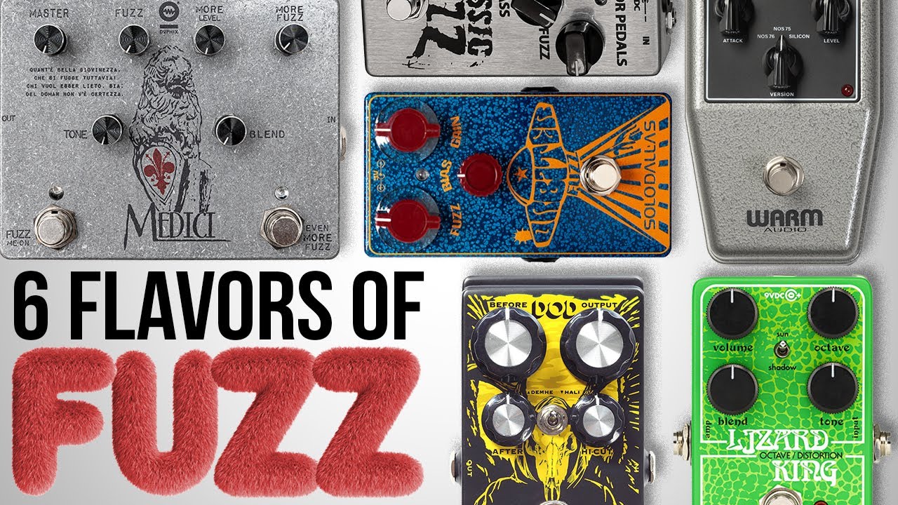 6 Fuzz Flavors—EHX , DOD, Warm Audio, SoloDallas, McGregor, and Dophix!
