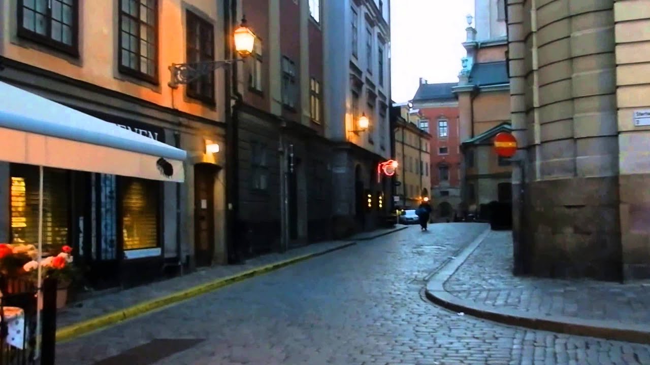 Stockholm - Night Time Gamla Stan Walk at 22:00 - 2014 06 22