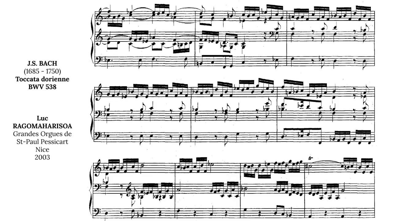 BWV 538 Toccata dorienne en ré mineur (J.S. BACH) | Grandes Orgues