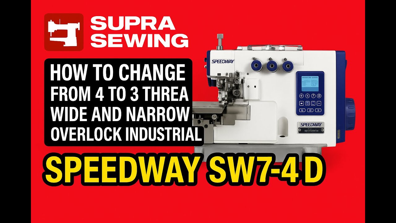 How to use a 4-thread overlock machine with 3 threads and how to imitate a rolled hem