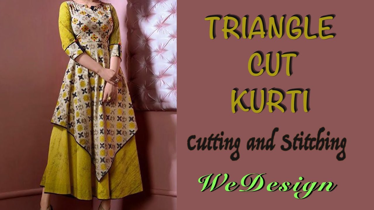 Triangle Cut Kurti Cutting and Stitching