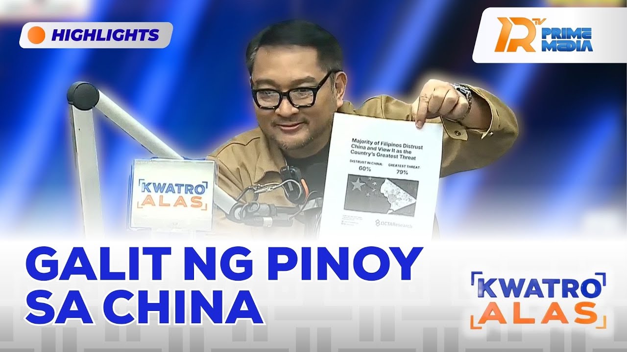 OCTA Research: 60% ng Pinoy Walang Tiwala sa China, 79% Nagsabing Pinakamalaking Banta | Kwatro Alas