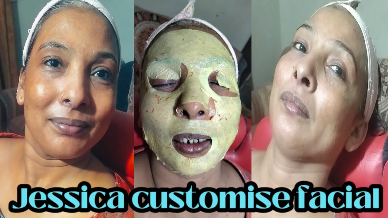 Jessica customise special / Jessica affordable kit review/whitening facial step by step ....