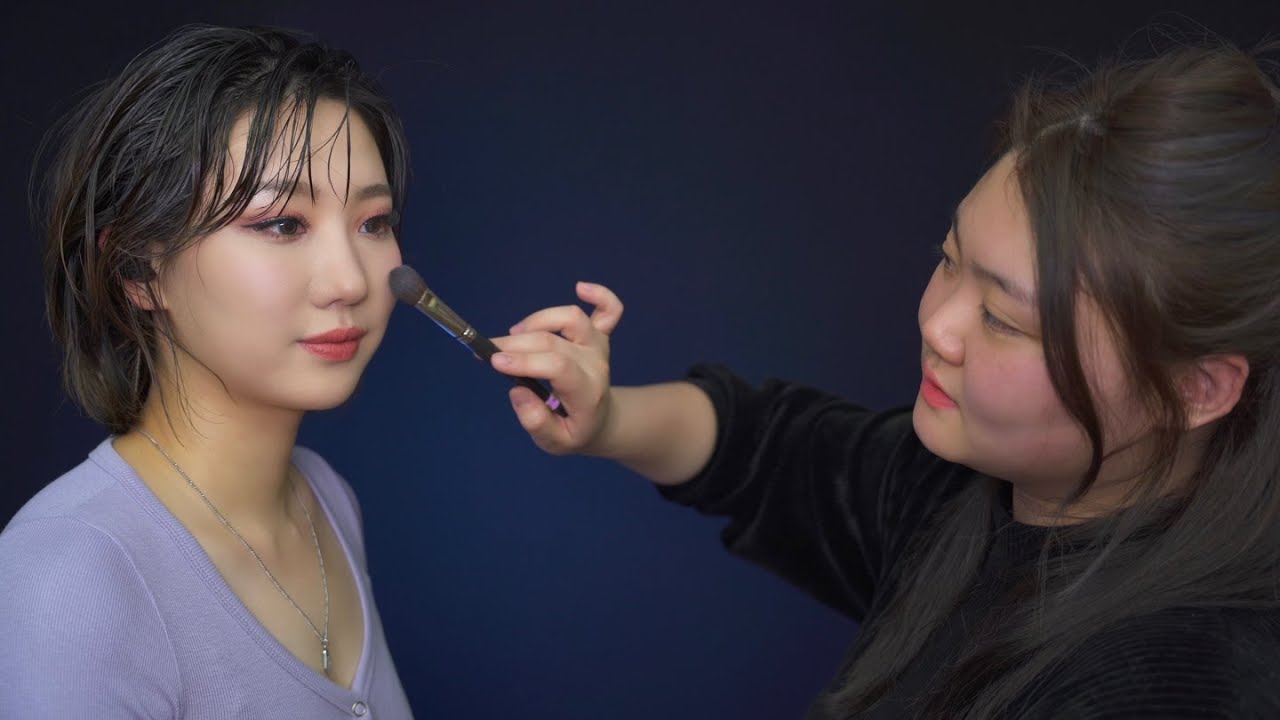 [ASMR] 메이크업 전문가의 센언니 메이크업 리얼 사운드 ASMR💄 | Feat. 조용한 볼터치