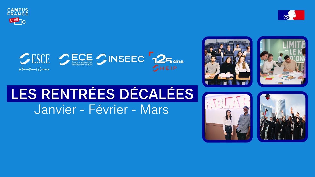 Découvrez les rentrées décalées  - ESCE, INSEEC, ECE et HEIP