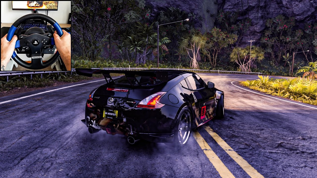 Nissan 370Z Night Drift POV | The Crew Motorfest | (Steering Wheel + Pedal Gameplay) Thrustmaster