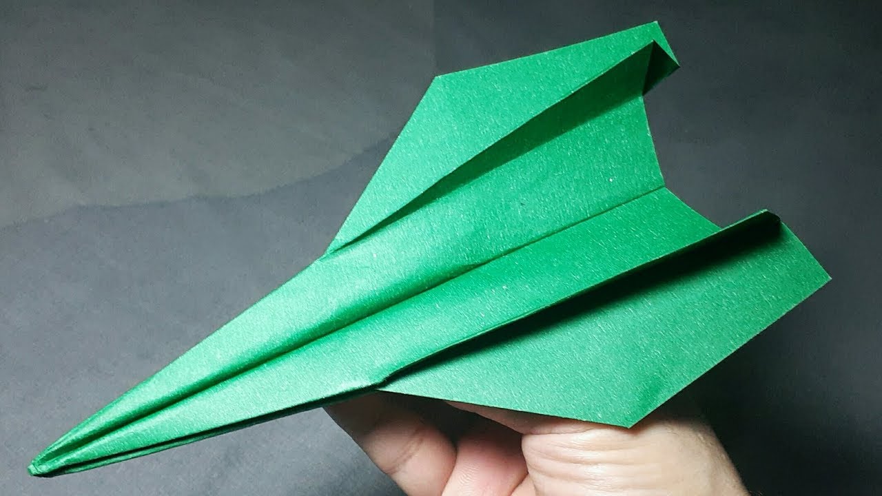 BEST ORIGAMI PAPER JET - How to make a Paper Airplane model that Fly