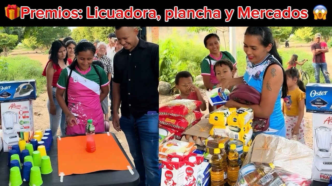 😱 Paró la botella y ganó MERCADO, LICUADORA y PLANCHA GRATIS 🎁🔥