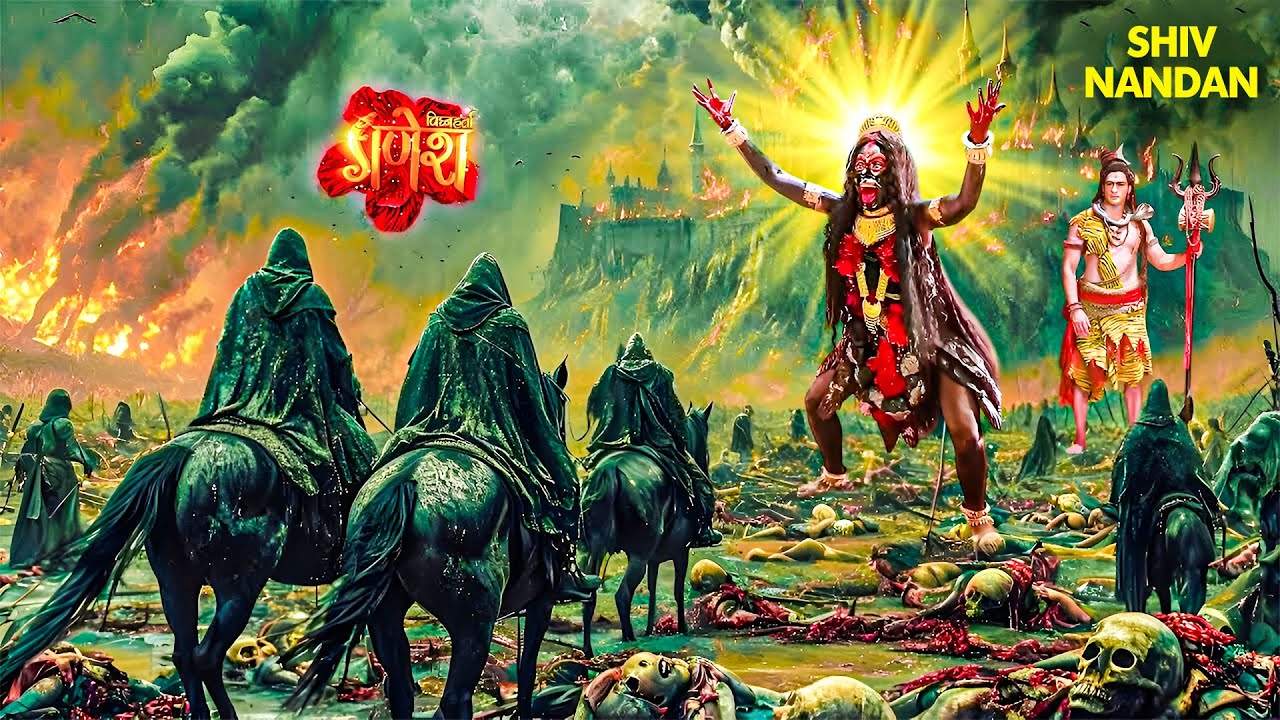 गणेश लीला | धरती पर छा गया अंधकार, जब माँ काली उतरीं रणभूमि में | Ganesha | Shiv Putra