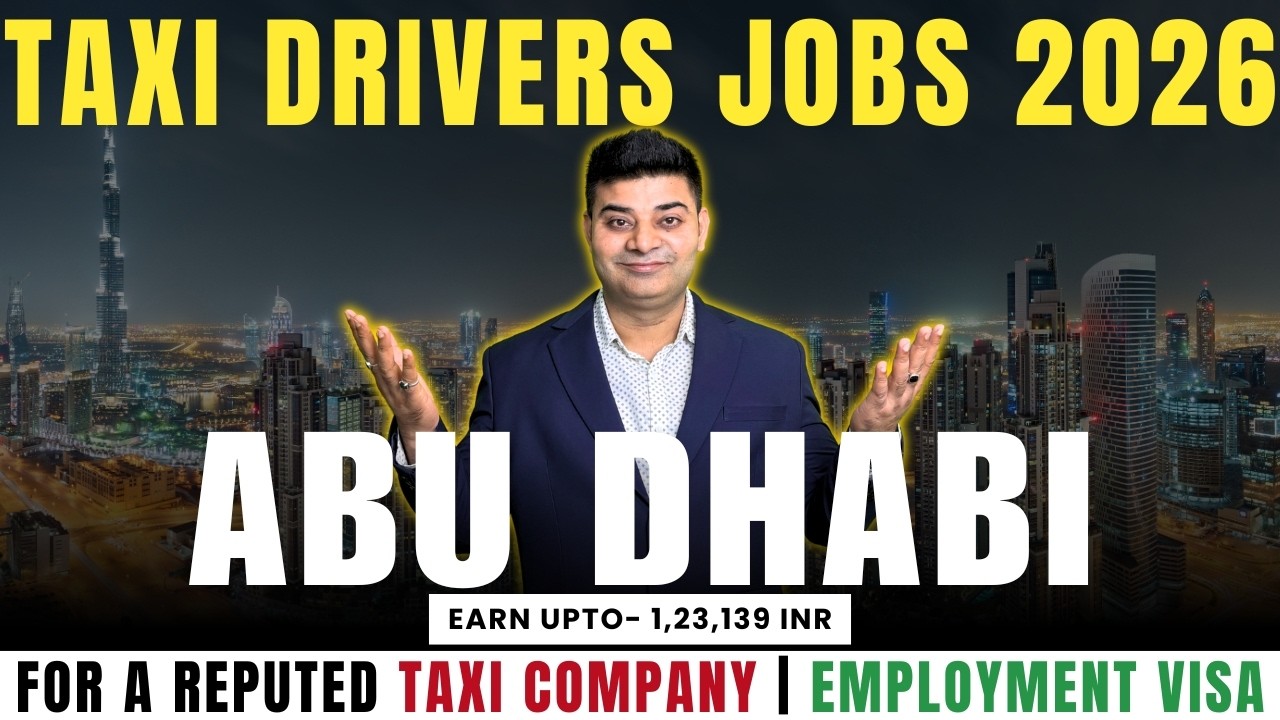 Urgent Hiring Taxi Drivers in Abu Dhabi 2026 | UAE Job Vacancy | 3000–5000 AED Salary |