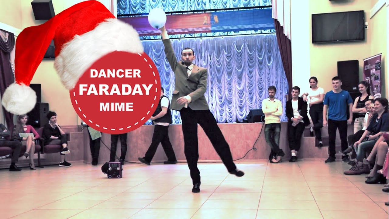 PERFORMANCE SHOW DANCE | MIME BALLOON & DANCER FARADAY - Robot, Dubstep Animation
