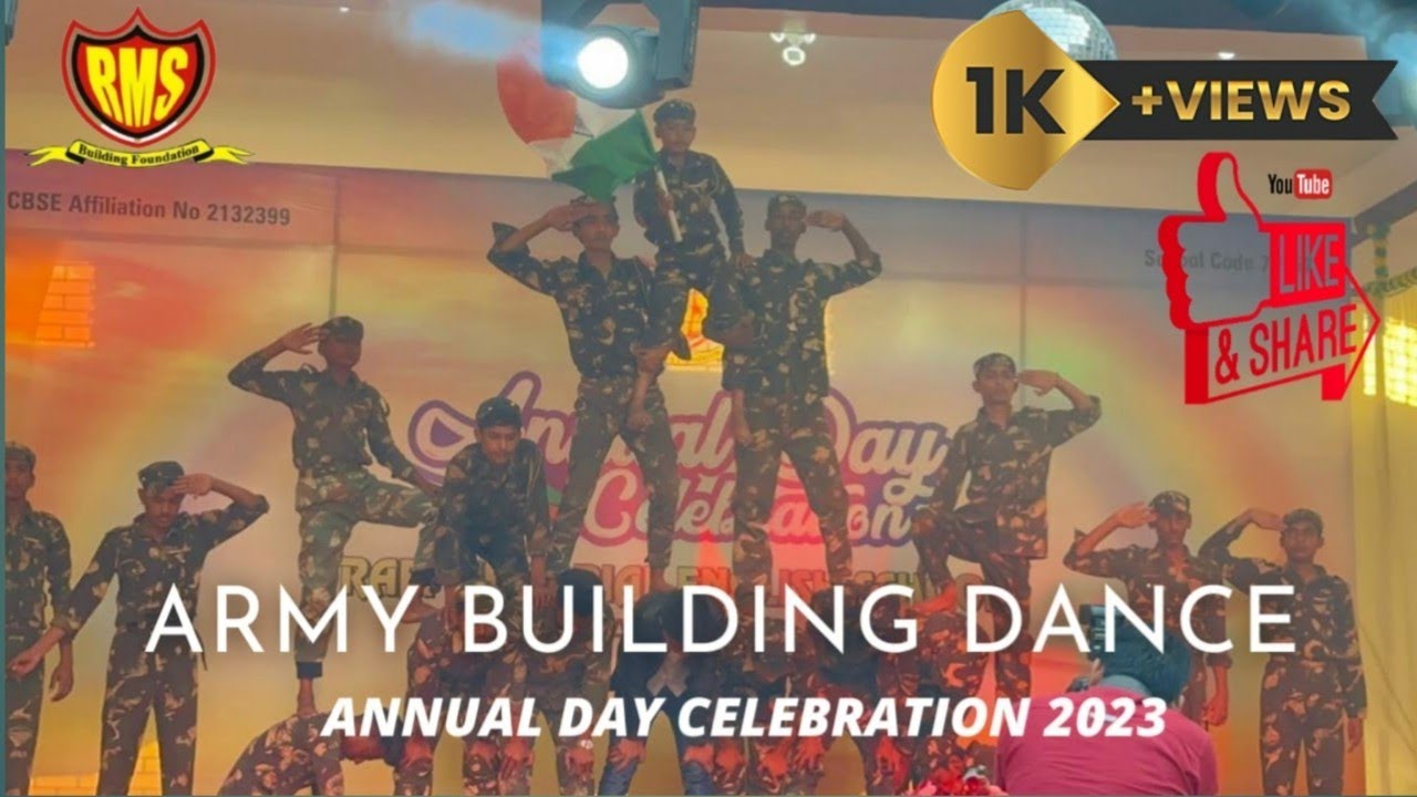 Rafi Memorial English School || Annual Day celebration 2023 || Army Building Dance.