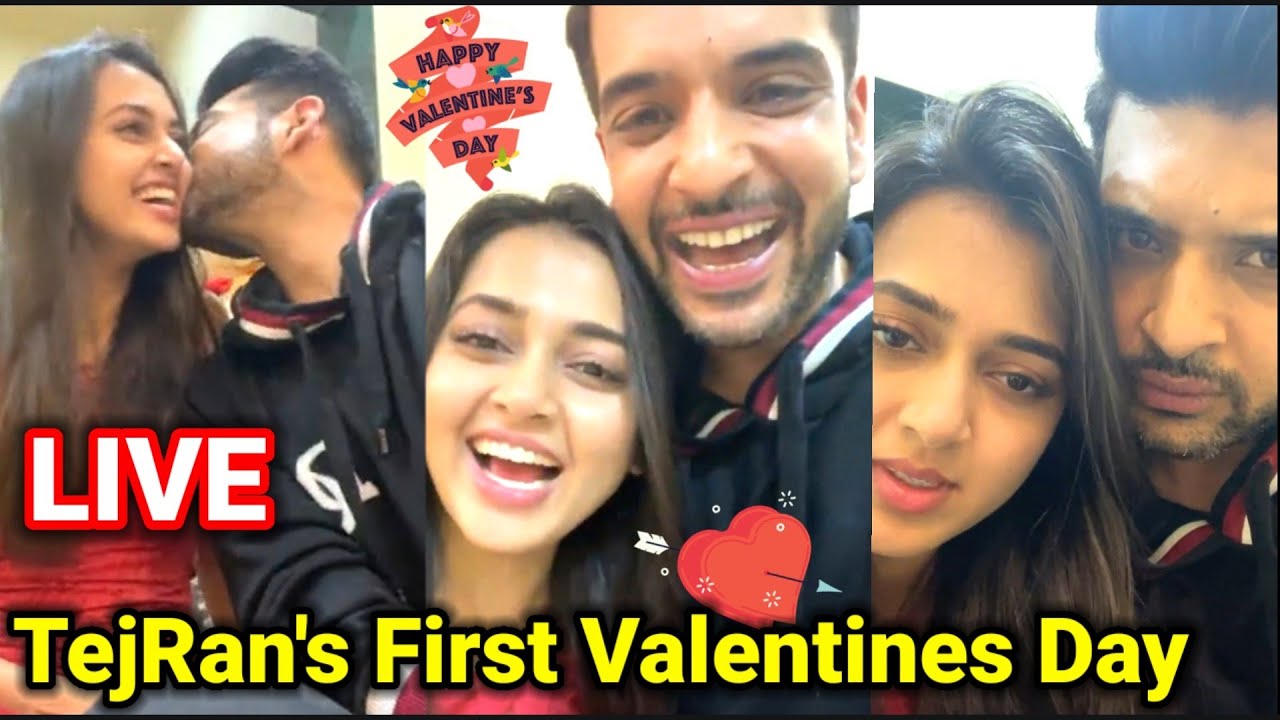 Karan Kundrra & Tejasswi Prakash First LIVE together|Tejasswi,Karan CELEBRATE VALENTINES DAY 