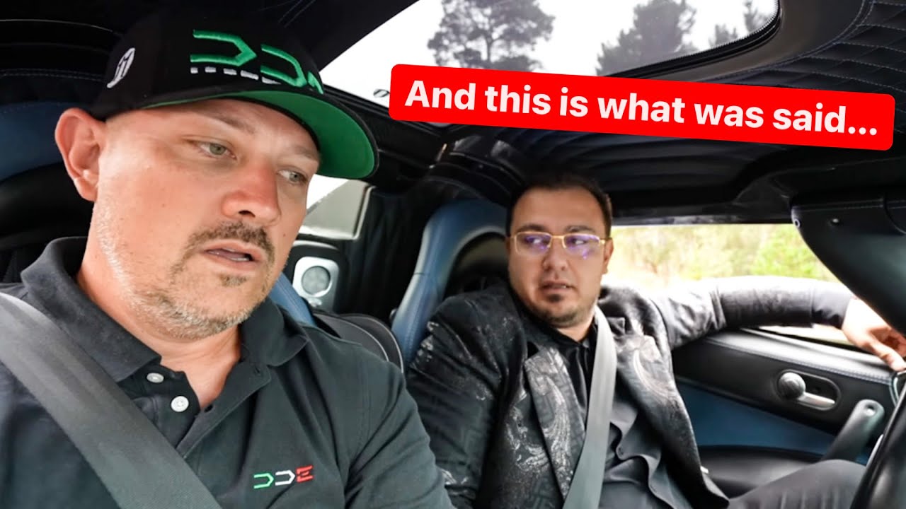 DAMON JUMPS INTO HOUSTON CROSTA KOENIGSEGG AT CAR WEEK…