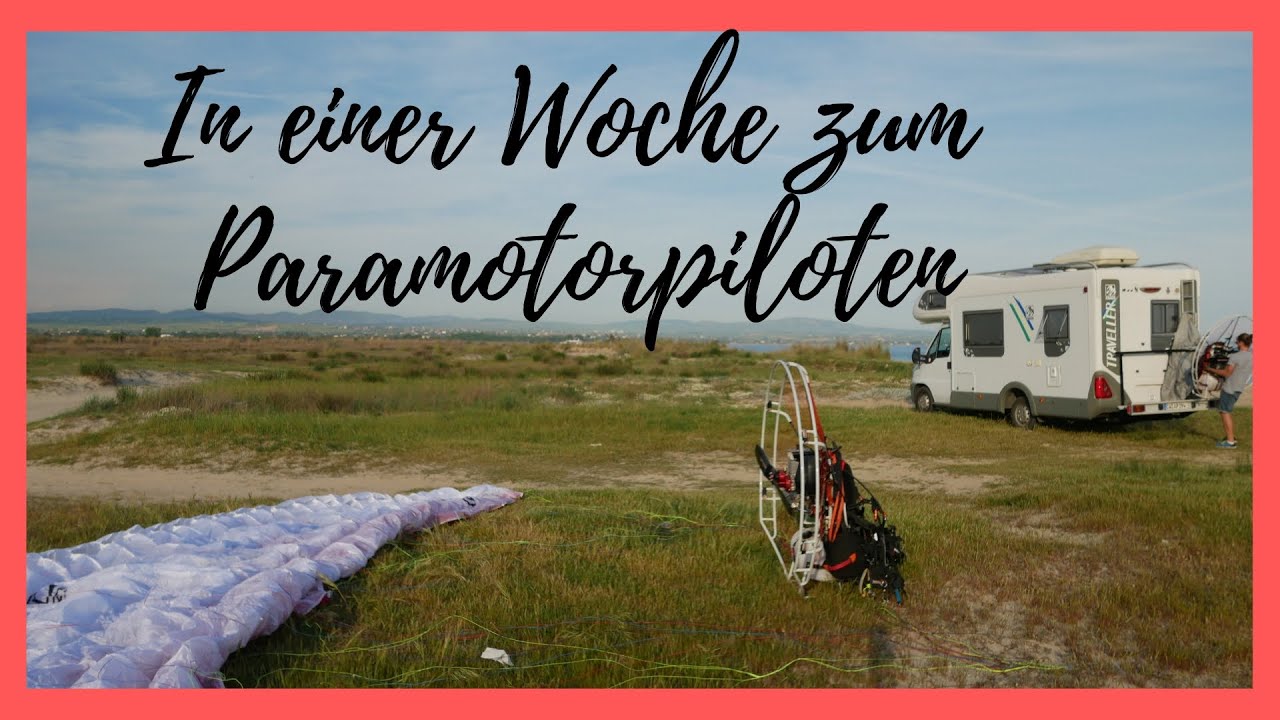 Wir lernen Paramotor fliegen! Motorschirm Kurs in Griechenland 4K