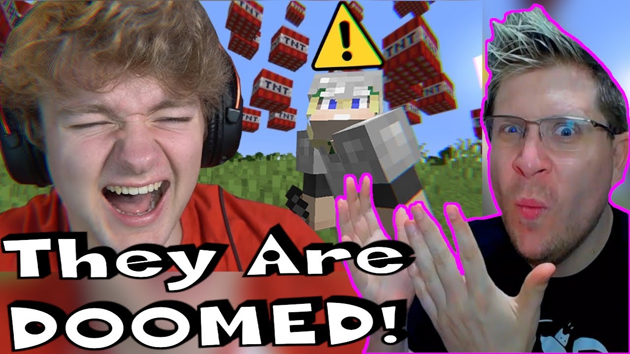 Minecraft’s TNT Rain Mod is actually funny REACTION!