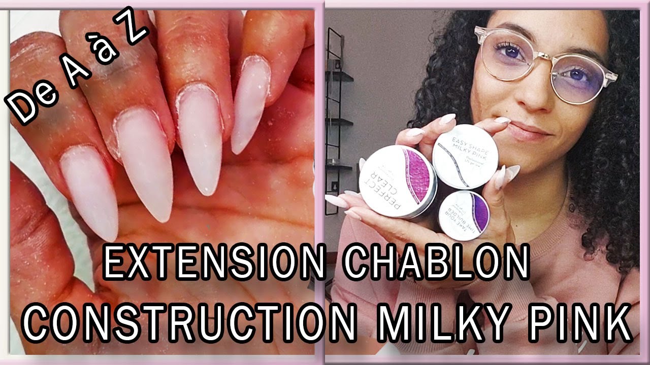 [ DEMO ] EXTENSION SUR CHABLON ET CONSTRUCTION GEL MILKY PINK &ndash; 100% INDIGONAILS LAB