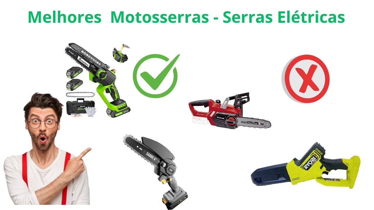 Top 5 Melhores Motosserras  - Serras Elétricas