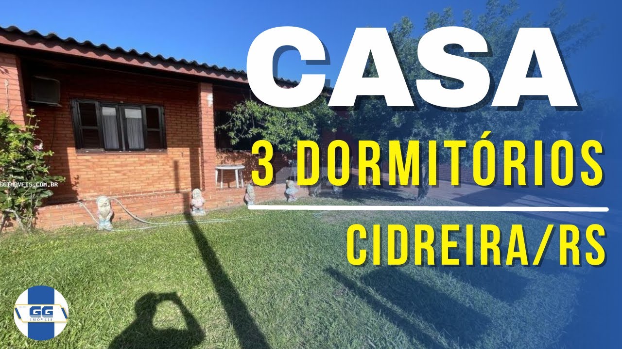 R$ 240 MIL, CASA + ANEXO PARA VENDA NO BAIRRO CENTRO EM CIDREIRA/RS