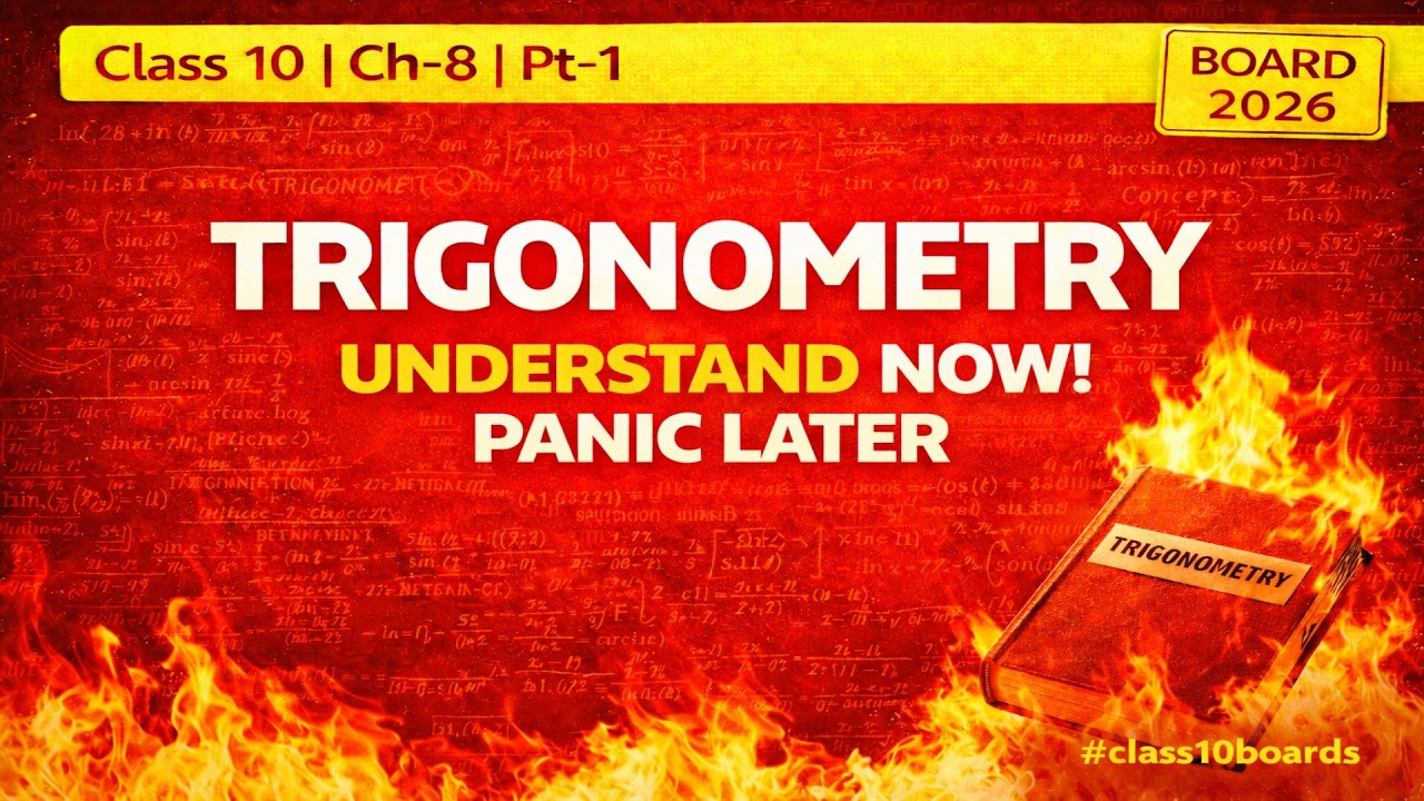 Trigonometry | Class 10 | Ch-8 | Pt-1 | Concepts | BOARD 2026 #class10boards