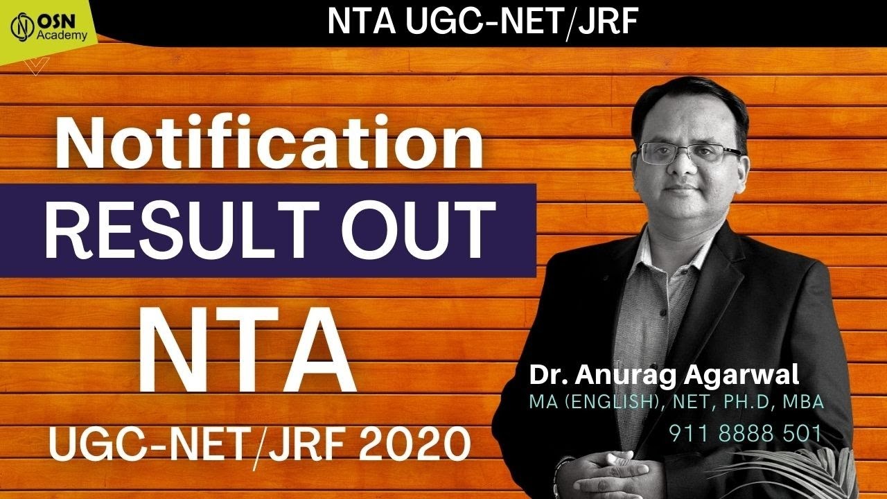UGC Net 2020 RESULT OUT | Notification | NTA  UGC-NET/JRF 2020 | OSN Academy