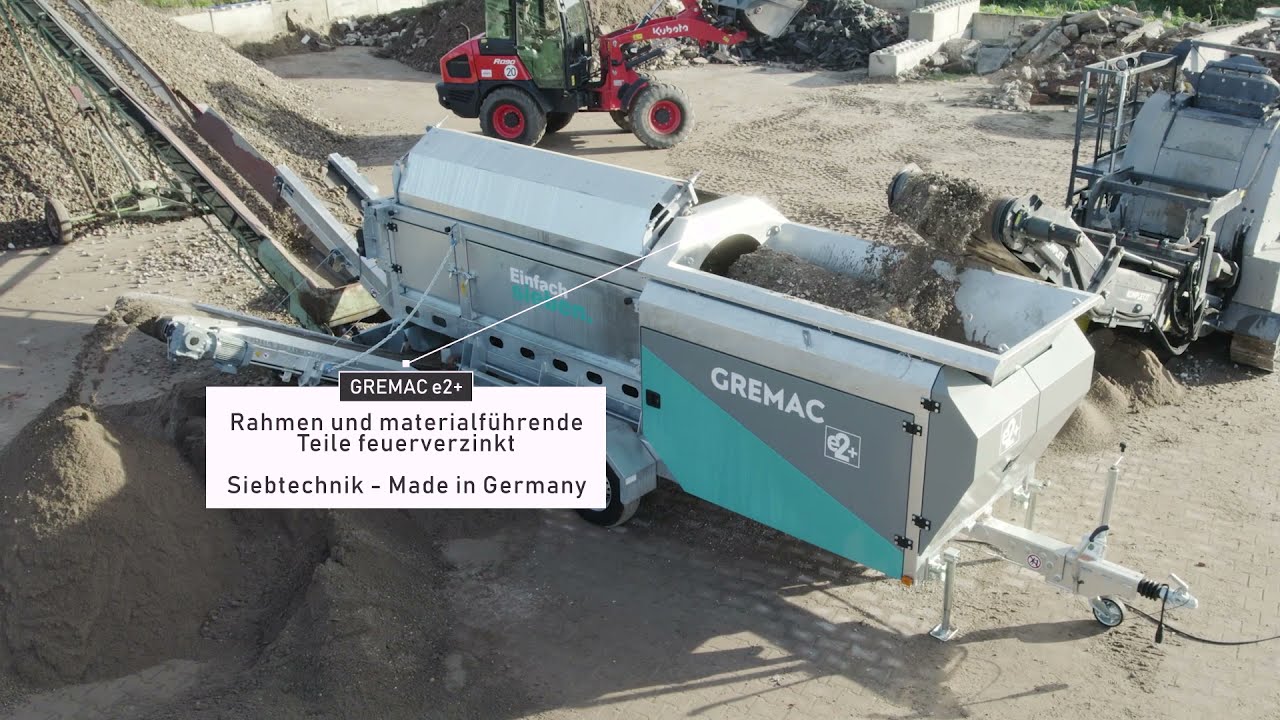 GREMAC e2+ Trommelsieb / Siebanlage