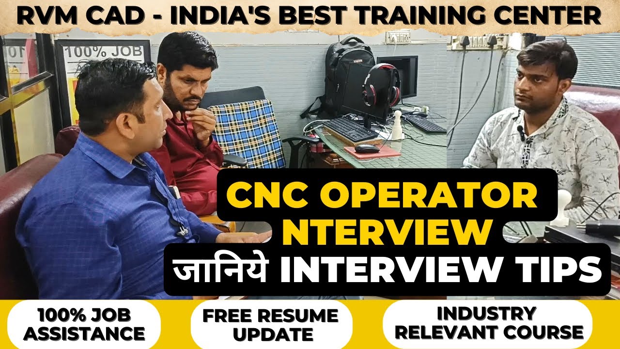 CNC Programming Interview | CNC VMC Programming at RVM CAD with 100% Job Assistance!