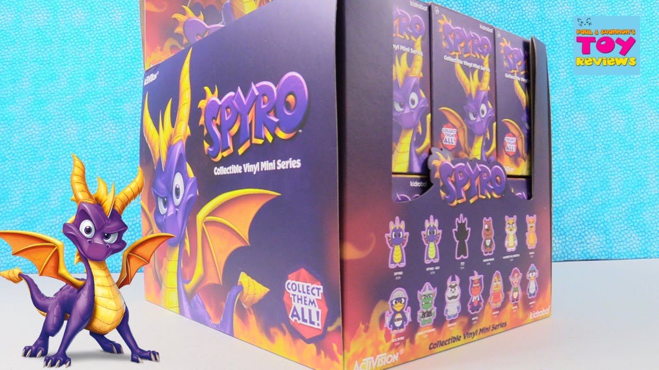 Spyro Kidrobot Vinyl Mini Figure Series Game Character Unboxing | PSToyReviews