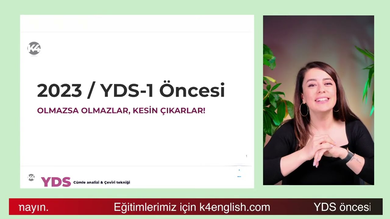 YDS ÖNCESİ OLMAZSA OLMAZLAR! 🚨 BUNLAR KESİN ÇIKAR! 🚀