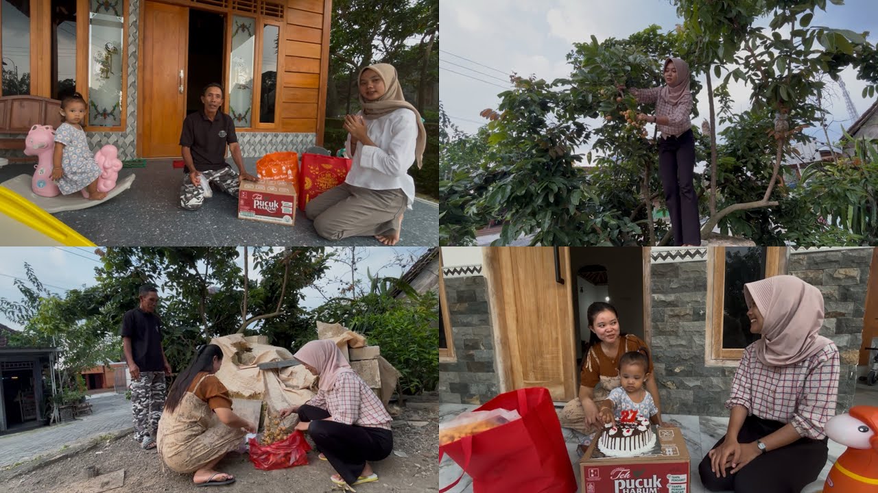 PARCEL KANGGO LEK TO & MBAK IDA SUDAH TERSAMPAIKAN-Shanum tiup lilin kue ulang tahun ibuk🥰😍🥳❤️